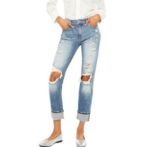 Kancan Shelly High Rise Boyfriend Jeans